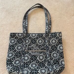 Vera Bradley Black and Cream Patterned Tote